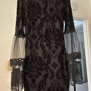 Long sleeve little black dress